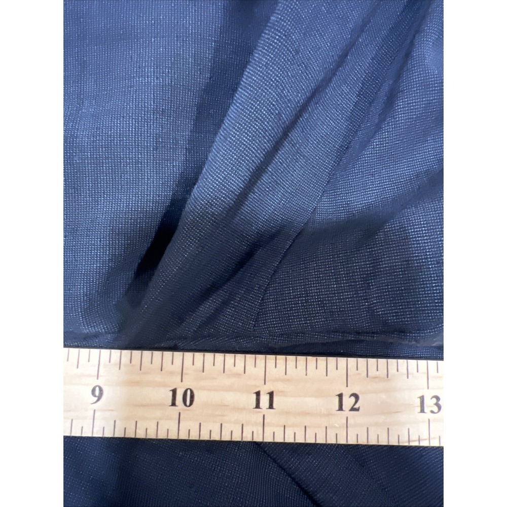 Banana Republic Pants Womens 12 Blue The Martin Fit Dress Wool Blend Stretch - Picture 9 of 12